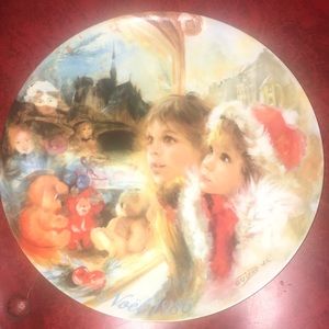 Christmas La Vitrine Magique collector plate